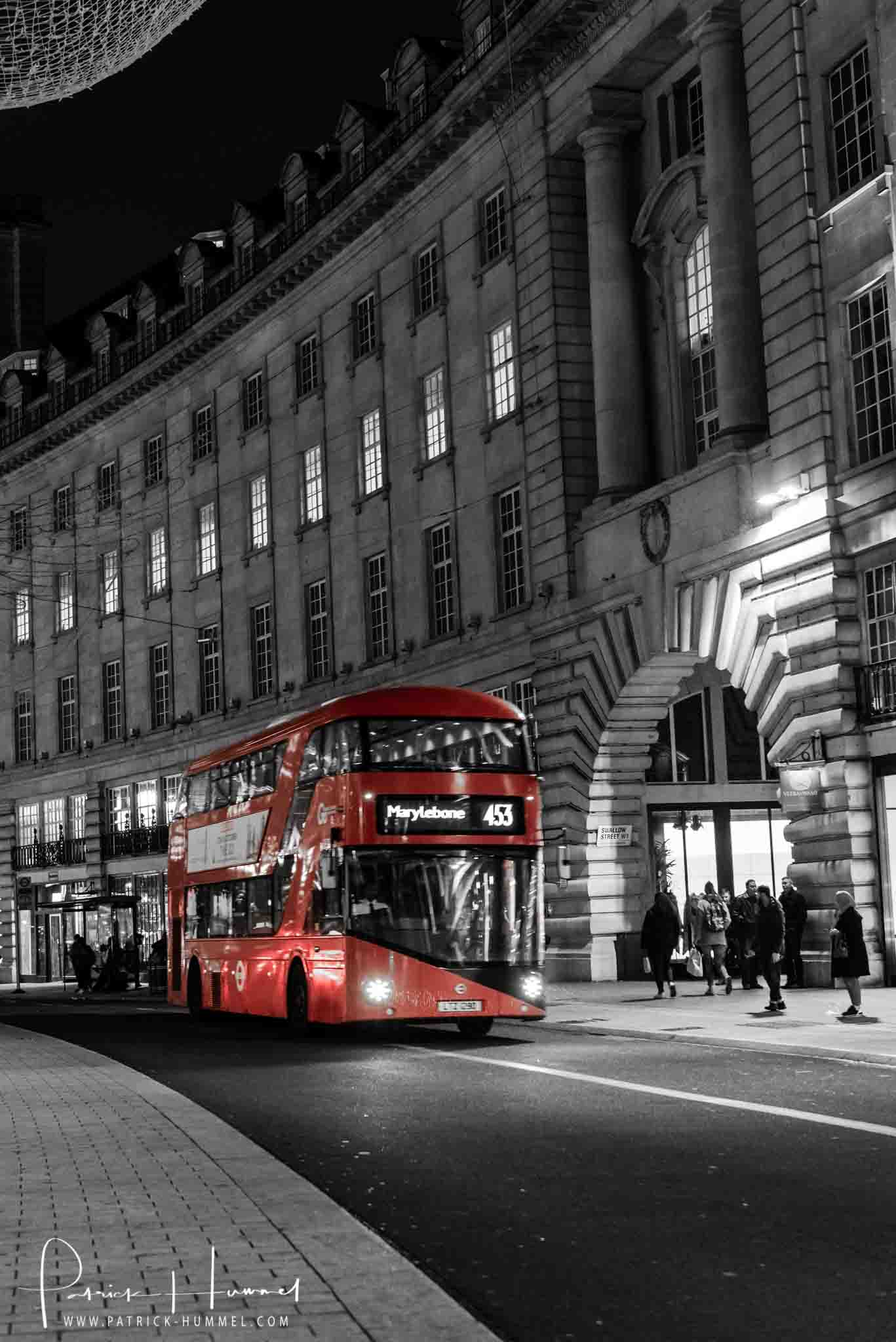 Roter Bus, Regent Street